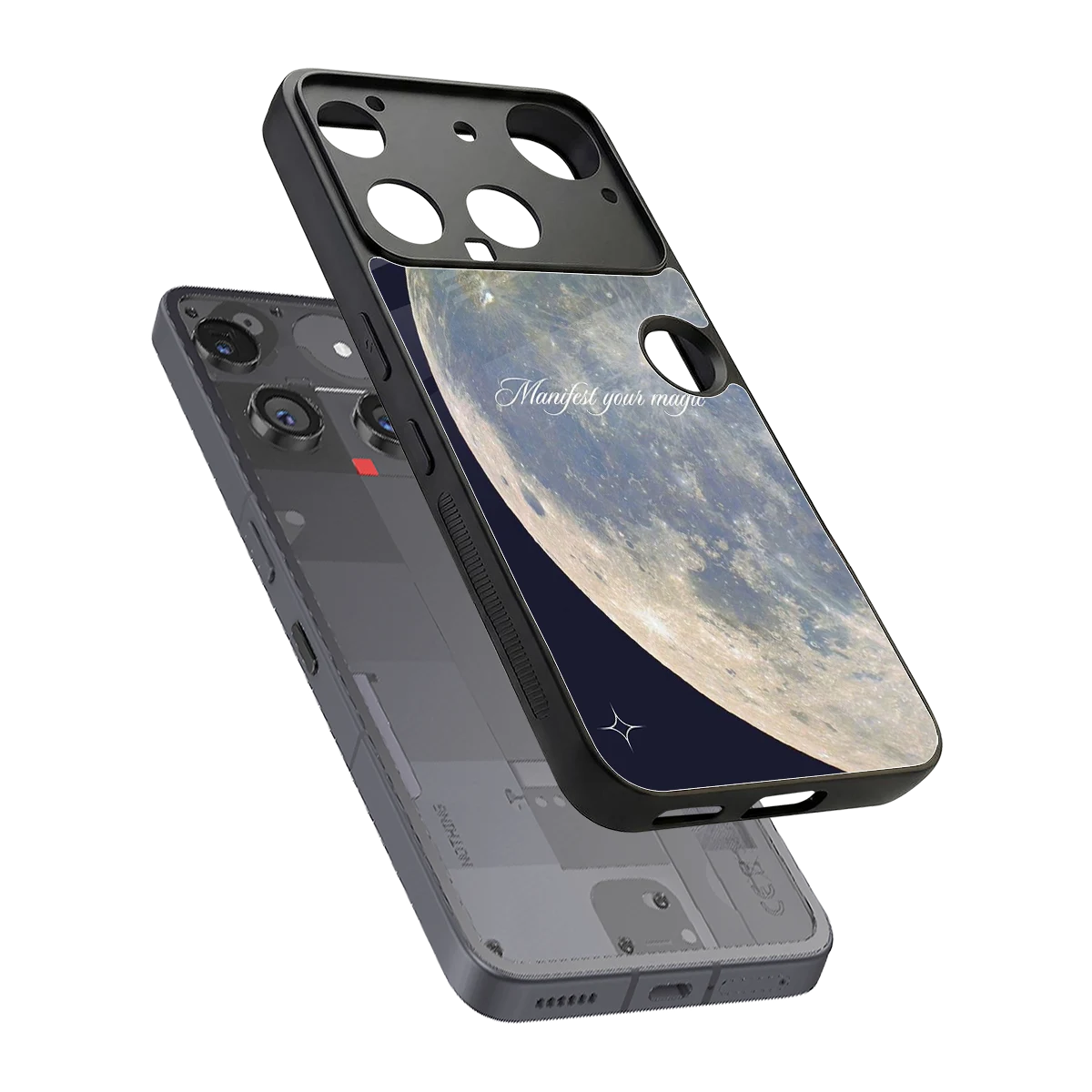 Manifest Glow sleek nothing phone 3 cover with tempered glass back and TPU edges