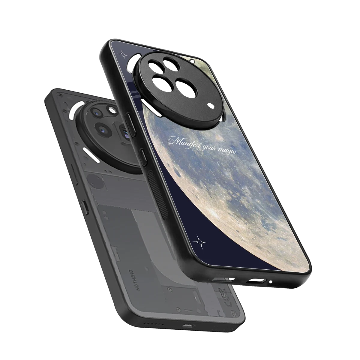 Manifest Glow sleek nothing phone 3a pro cover with tempered glass back and TPU edges
