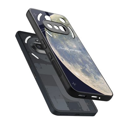 Manifest Glow sleek nothing phone 3a cover with tempered glass back and TPU edges
