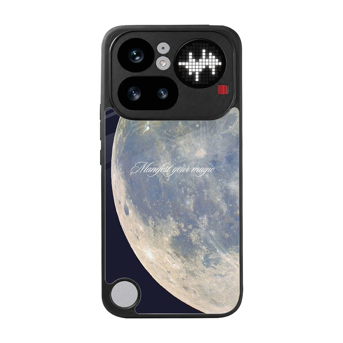 Manifest Glow back phone cover | glass case for nothing phone 4a pro