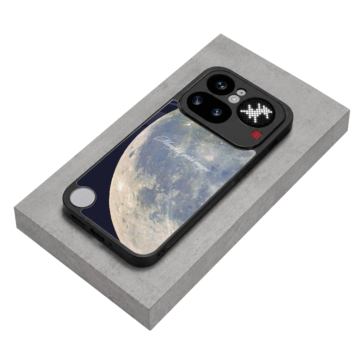 Manifest Glow stylish phone case for nothing phone 4a pro | glossy glass and slim fit