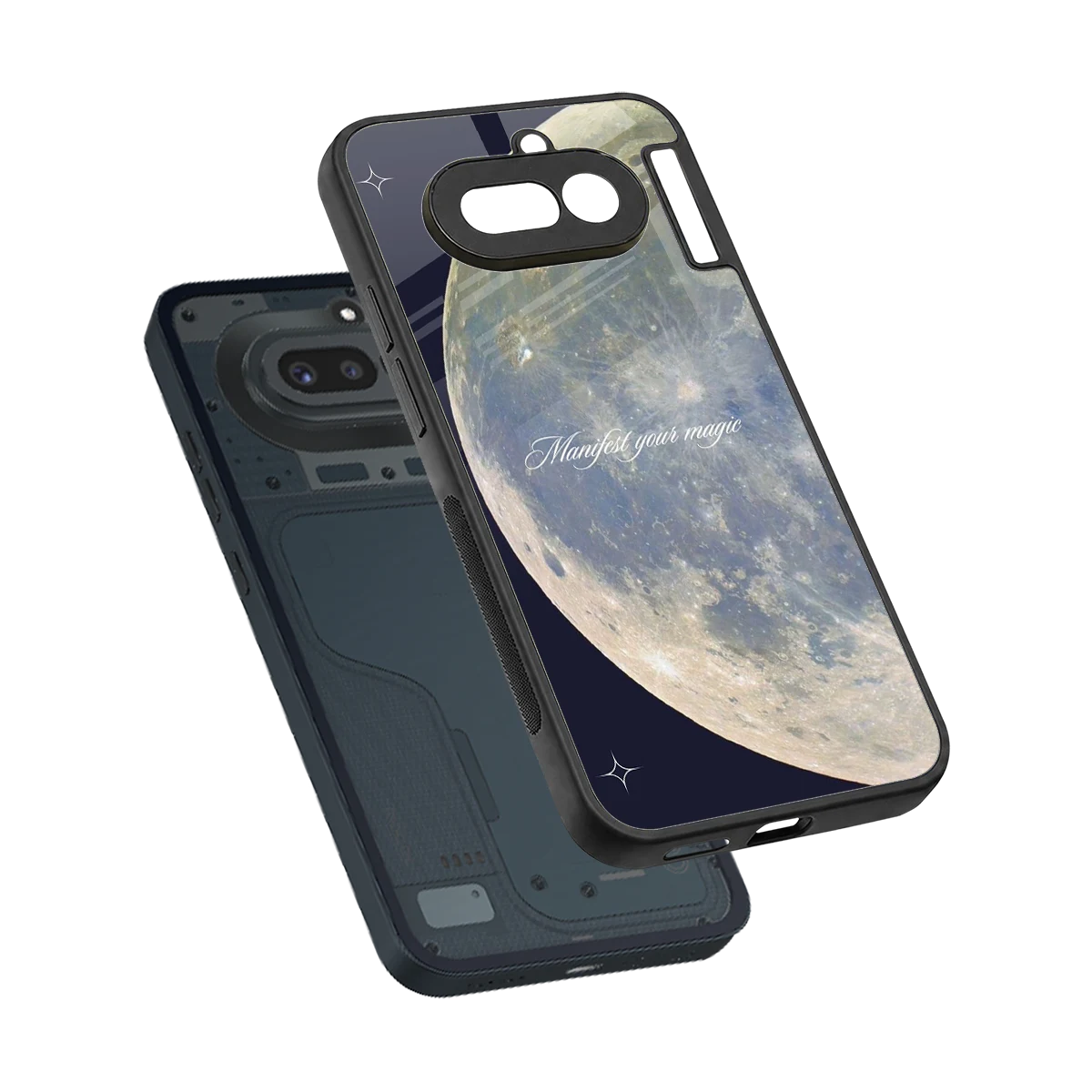 Manifest Glow sleek nothing phone 4a cover with tempered glass back and TPU edges