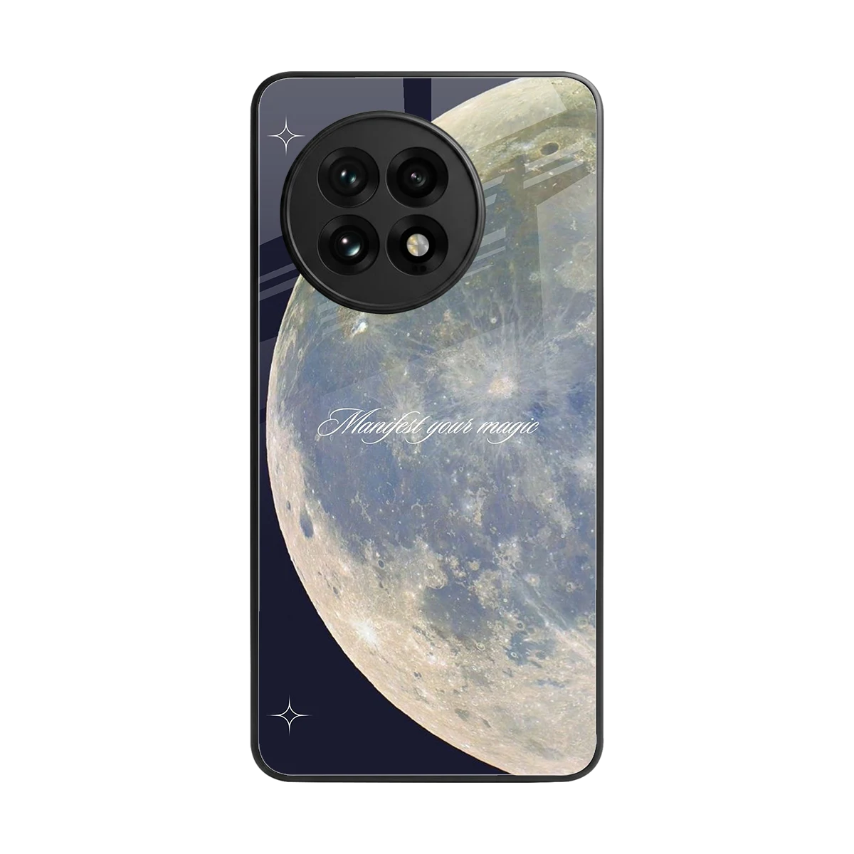 Manifest Glow back phone cover | glass case for oneplus 13r