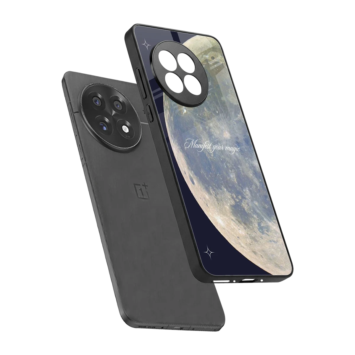 Manifest Glow sleek oneplus 13r cover with tempered glass back and TPU edges
