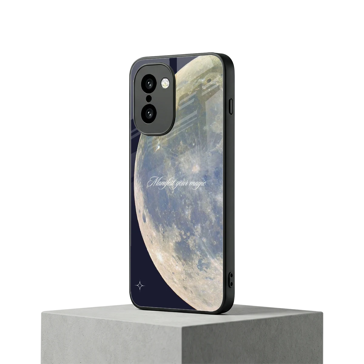 Manifest Glow oneplus 15r mobile cover | shockproof glass phone case