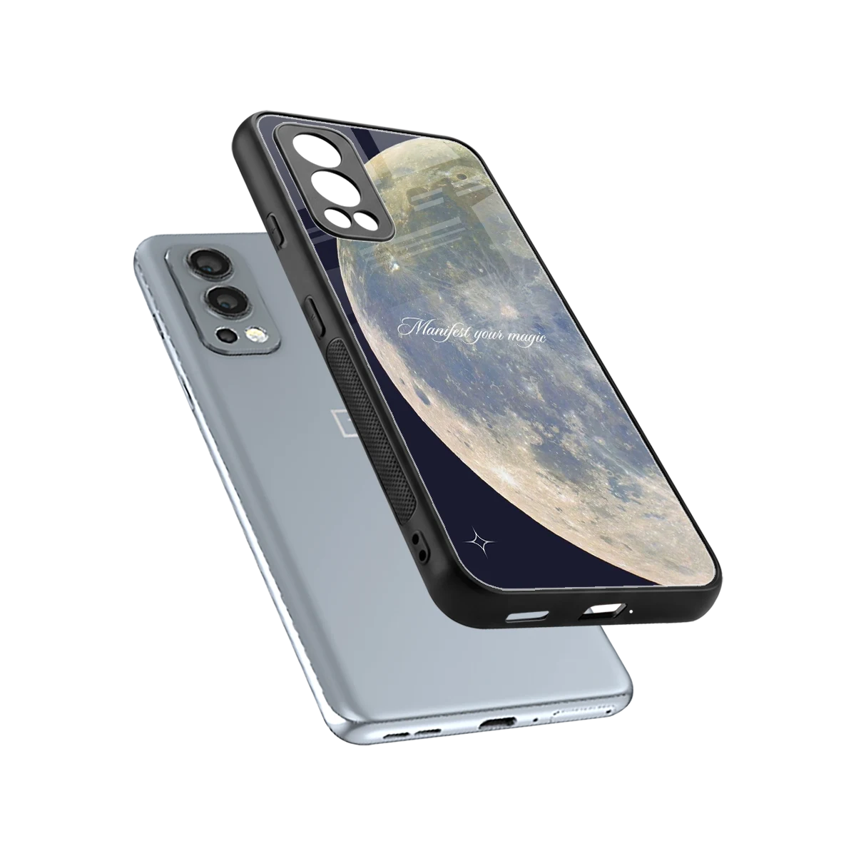 Manifest Glow sleek oneplus nord 2 cover with tempered glass back and TPU edges