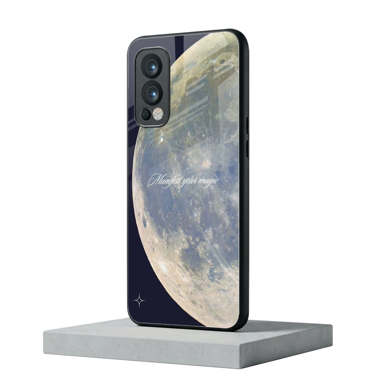 Manifest Glow oneplus nord 2 mobile cover | shockproof glass phone case