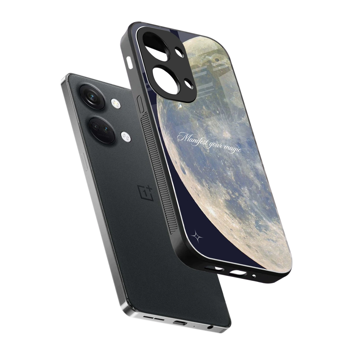 Manifest Glow sleek oneplus nord 3 cover with tempered glass back and TPU edges