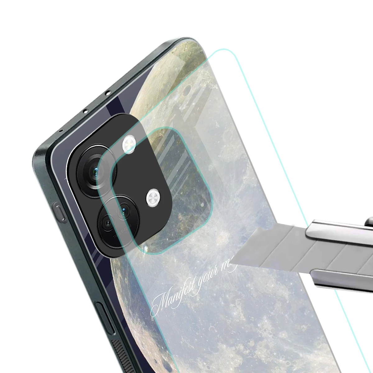 Manifest Glow stylish phone case for oneplus nord 3 | glossy glass and slim fit