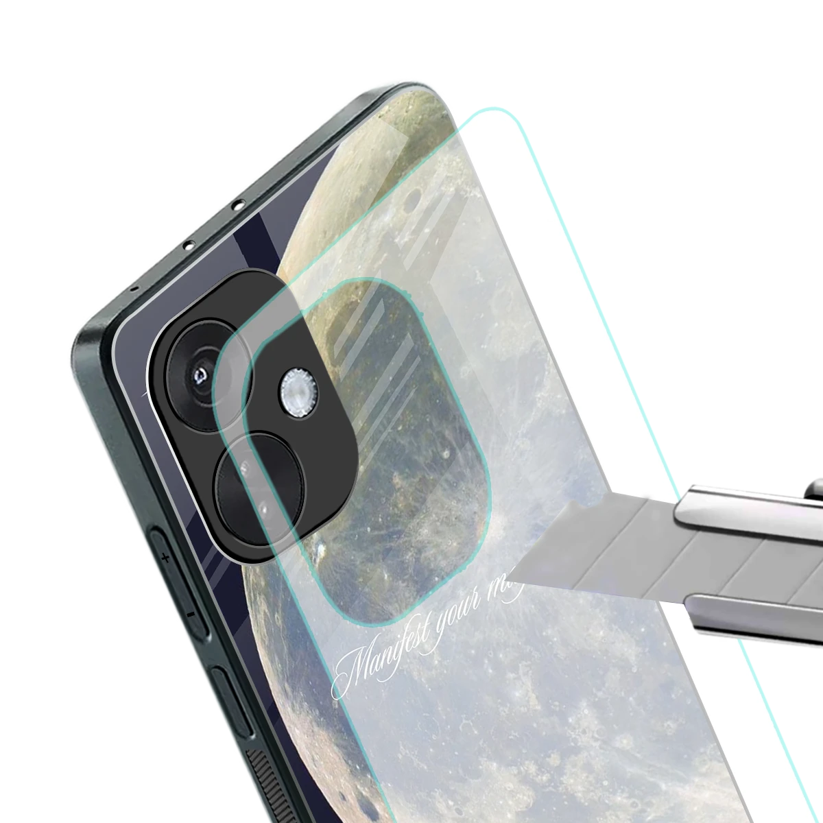 Manifest Glow stylish phone case for oneplus nord ce 3 | glossy glass and slim fit