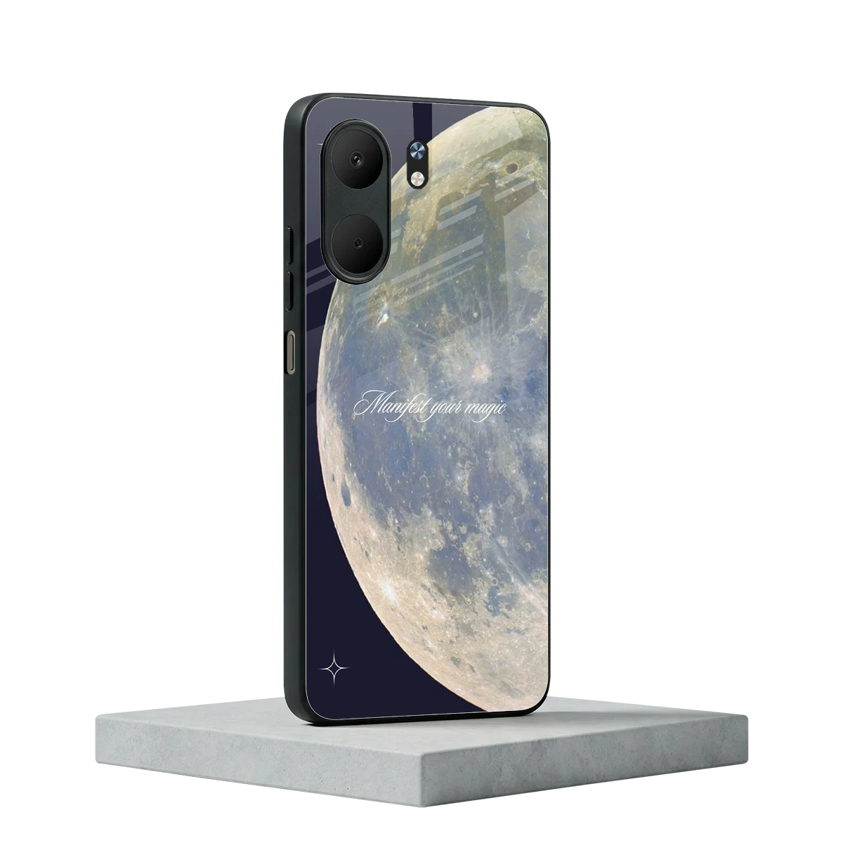 Manifest Glow oppo a5x 5g mobile cover | shockproof glass phone case