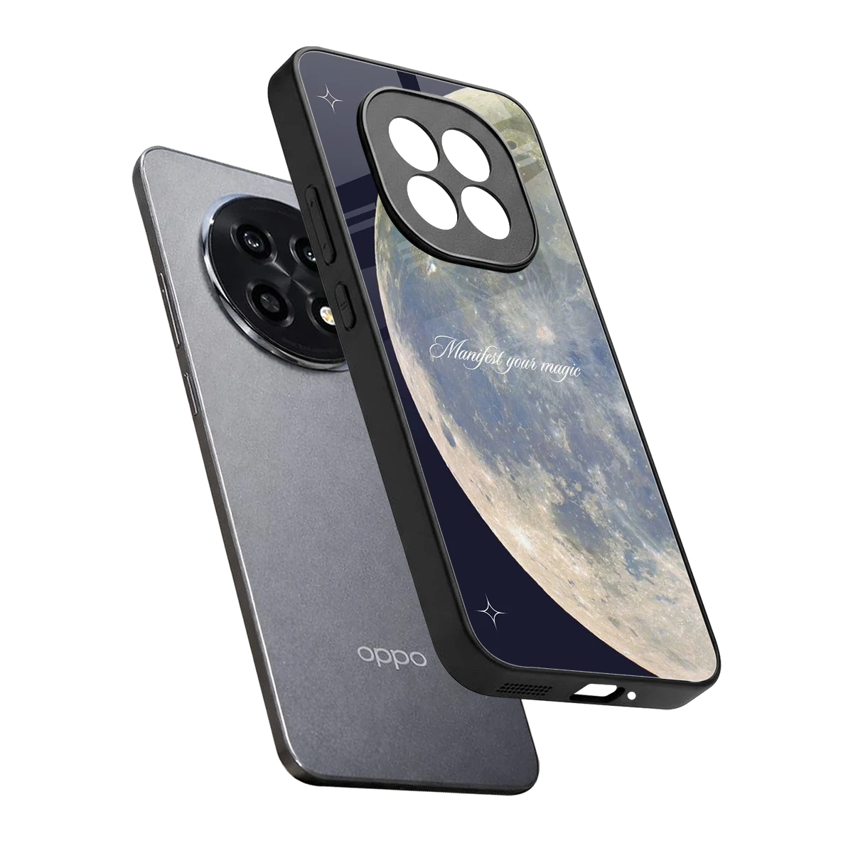 Manifest Glow sleek oppo f29 pro 5g cover with tempered glass back and TPU edges