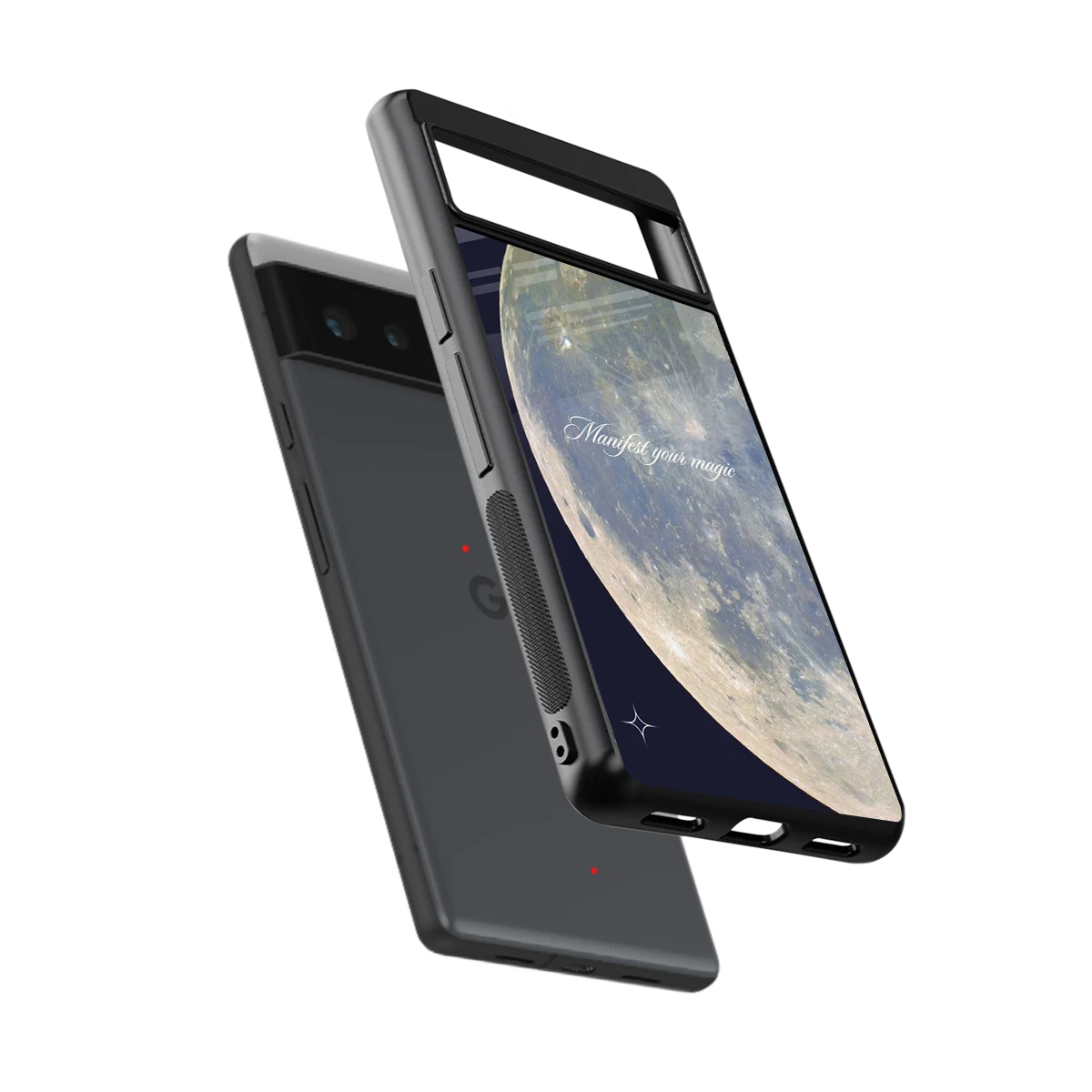 Manifest Glow sleek google pixel 6 cover with tempered glass back and TPU edges