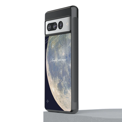 Manifest Glow stylish phone case for google pixel 7 pro | glossy glass and slim fit