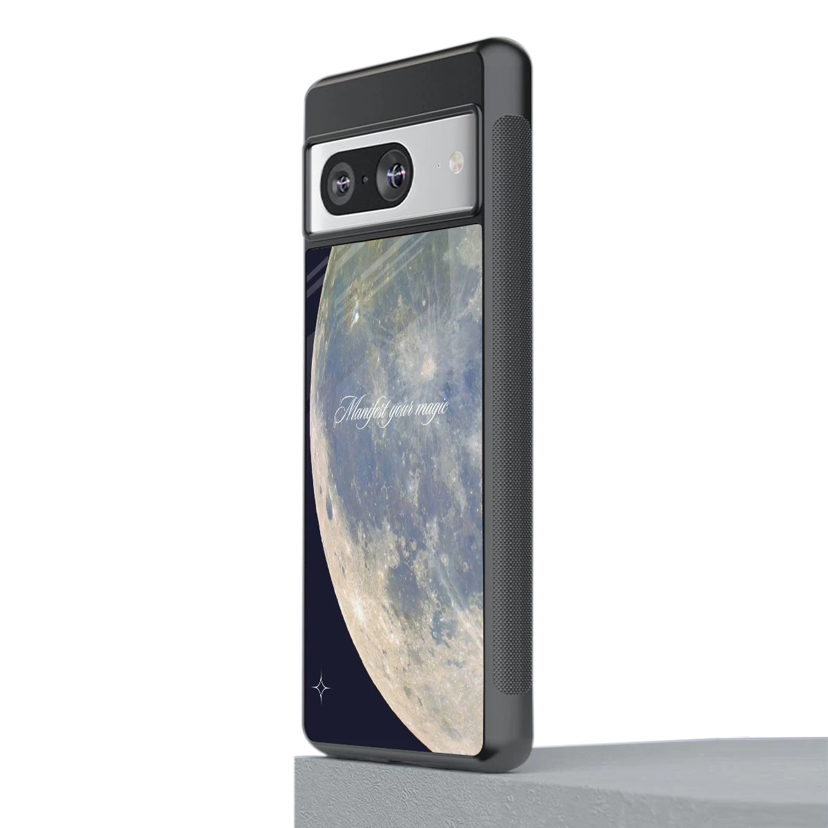 Manifest Glow stylish phone case for google pixel 8 | glossy glass and slim fit