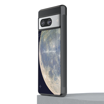 Manifest Glow stylish phone case for google pixel 8 | glossy glass and slim fit