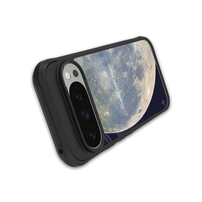 Manifest Glow stylish phone case for google pixel 9 pro xl | glossy glass and slim fit