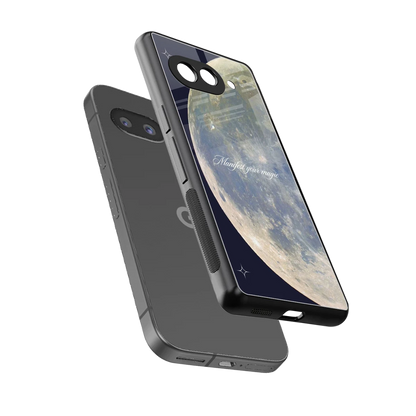 Manifest Glow sleek google pixel 9a cover with tempered glass back and TPU edges