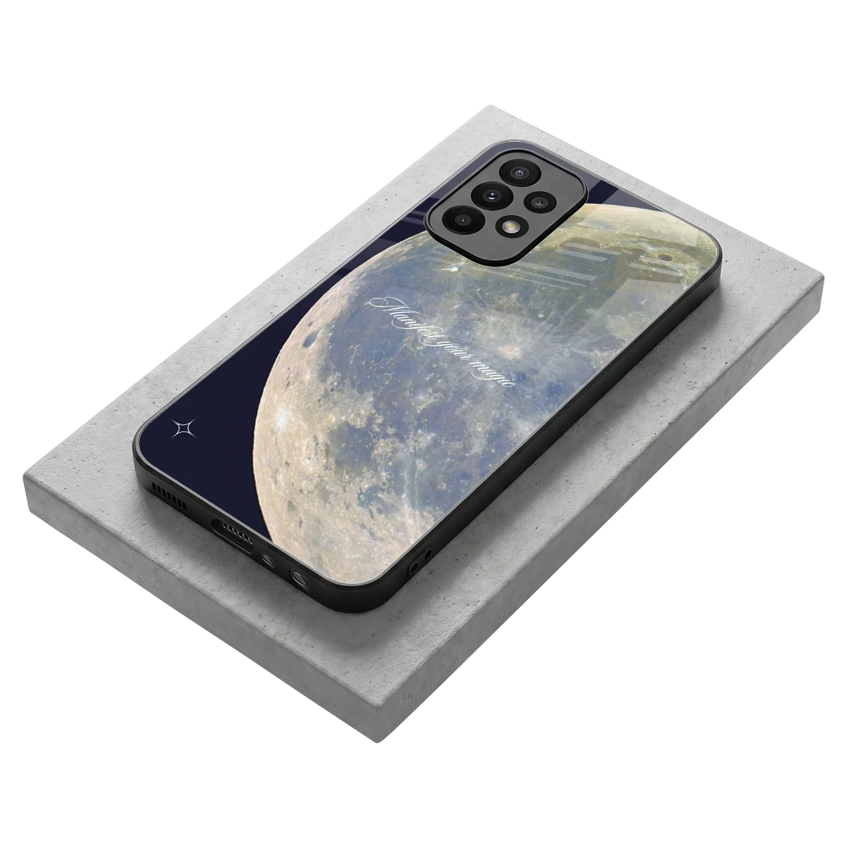 Manifest Glow stylish phone case for samsung galaxy a23 | glossy glass and slim fit