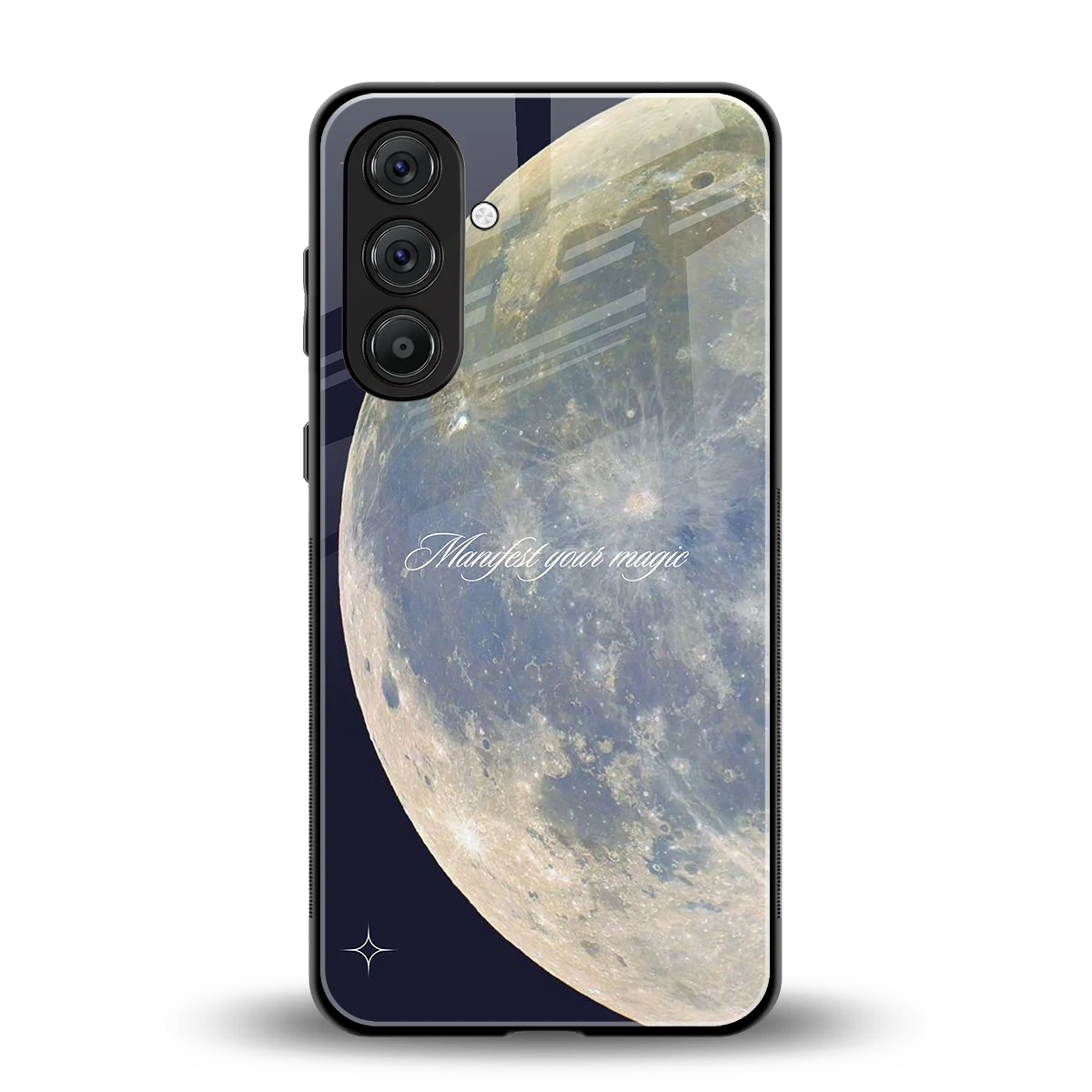Manifest Glow back phone cover | glass case for samsung galaxy a55 5g