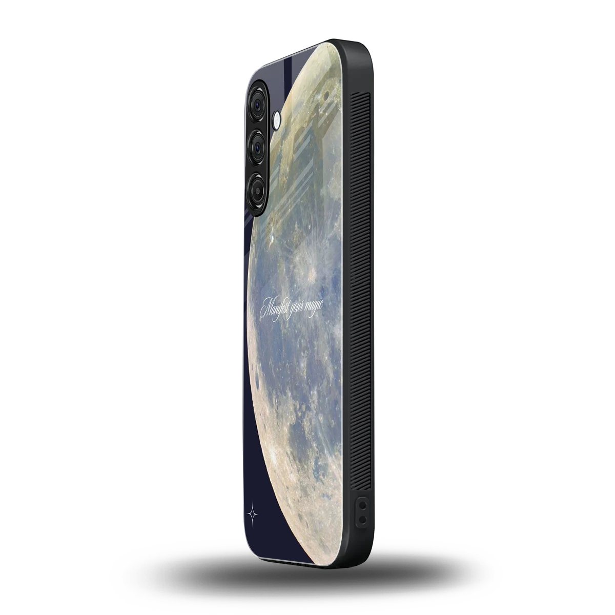 Manifest Glow samsung galaxy a55 5g mobile cover | shockproof glass phone case