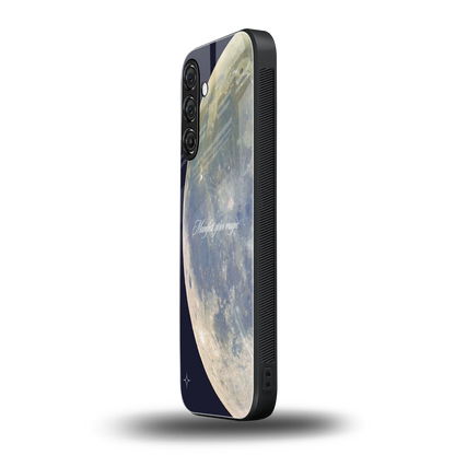 Manifest Glow samsung galaxy a55 5g mobile cover | shockproof glass phone case