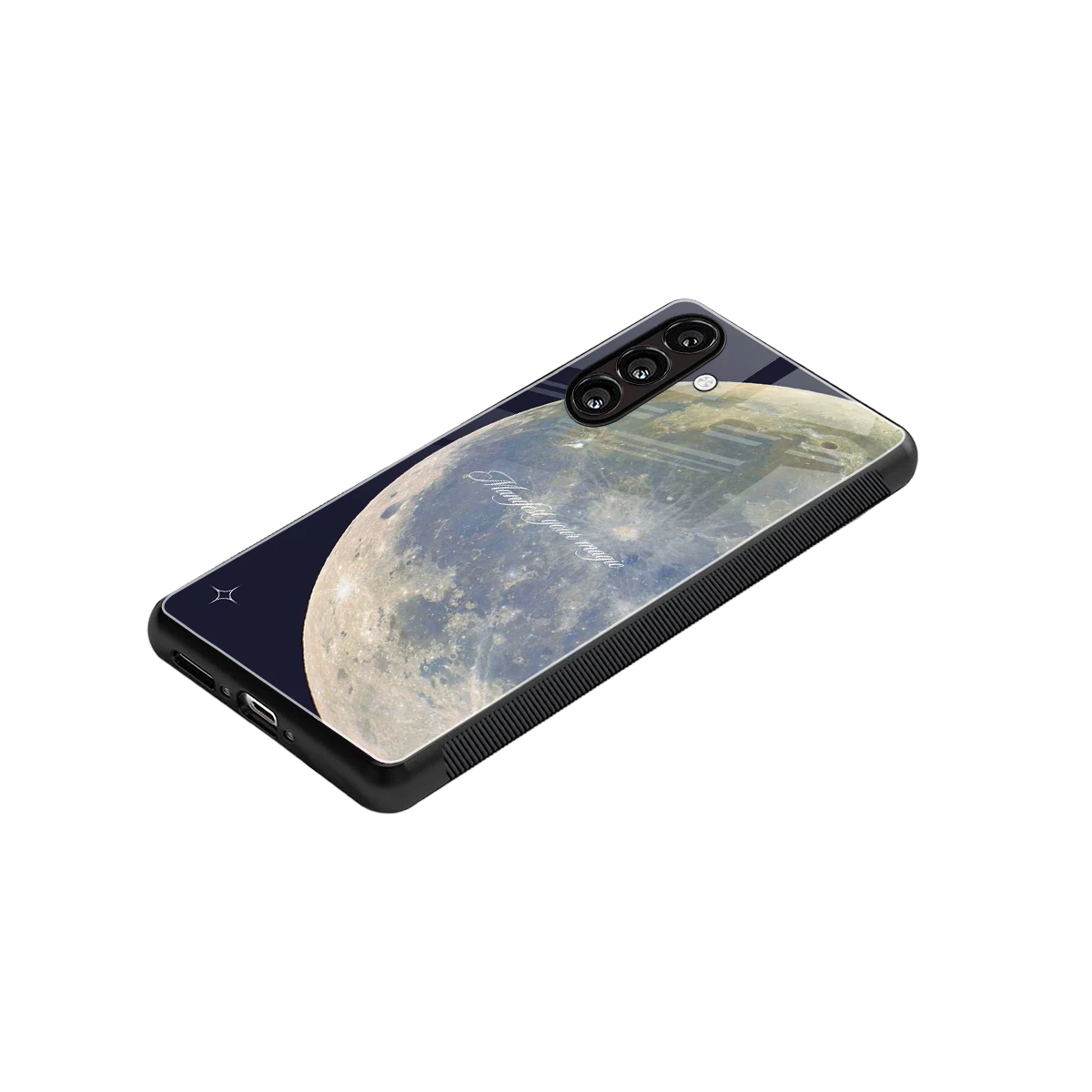 Manifest Glow stylish phone case for samsung galaxy a55 5g | glossy glass and slim fit