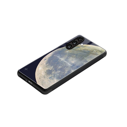 Manifest Glow stylish phone case for samsung galaxy a55 5g | glossy glass and slim fit