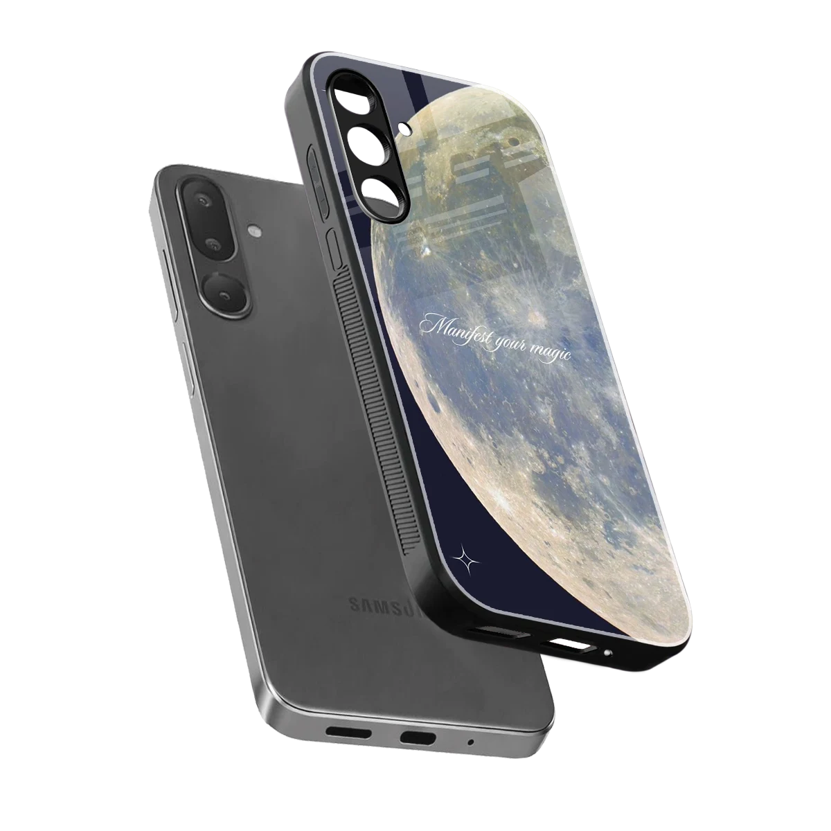 Manifest Glow sleek samsung galaxy m56 5g cover with tempered glass back and TPU edges