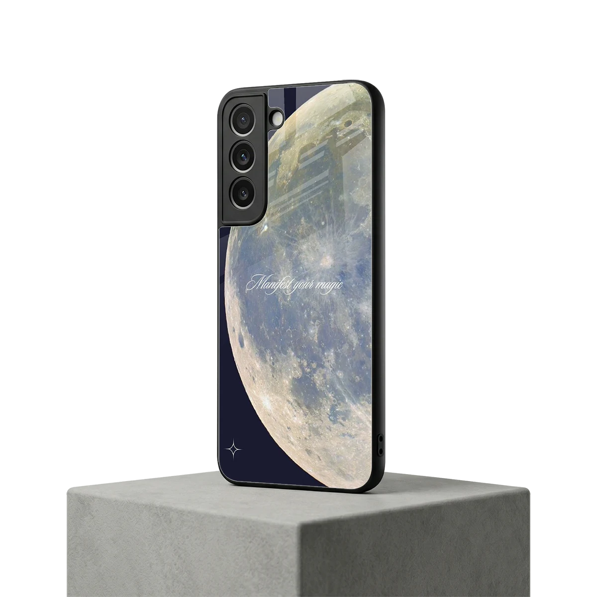 Manifest Glow samsung galaxy s22 mobile cover | shockproof glass phone case