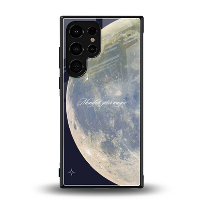 Manifest Glow back phone cover | glass case for samsung galaxy s23 ultra