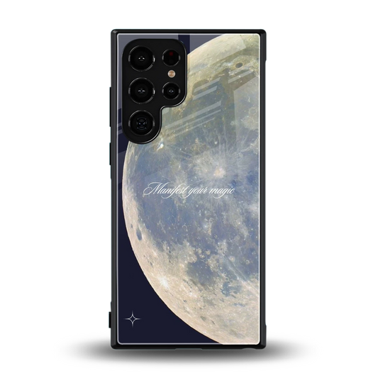 Manifest Glow back phone cover | glass case for samsung galaxy s23 ultra