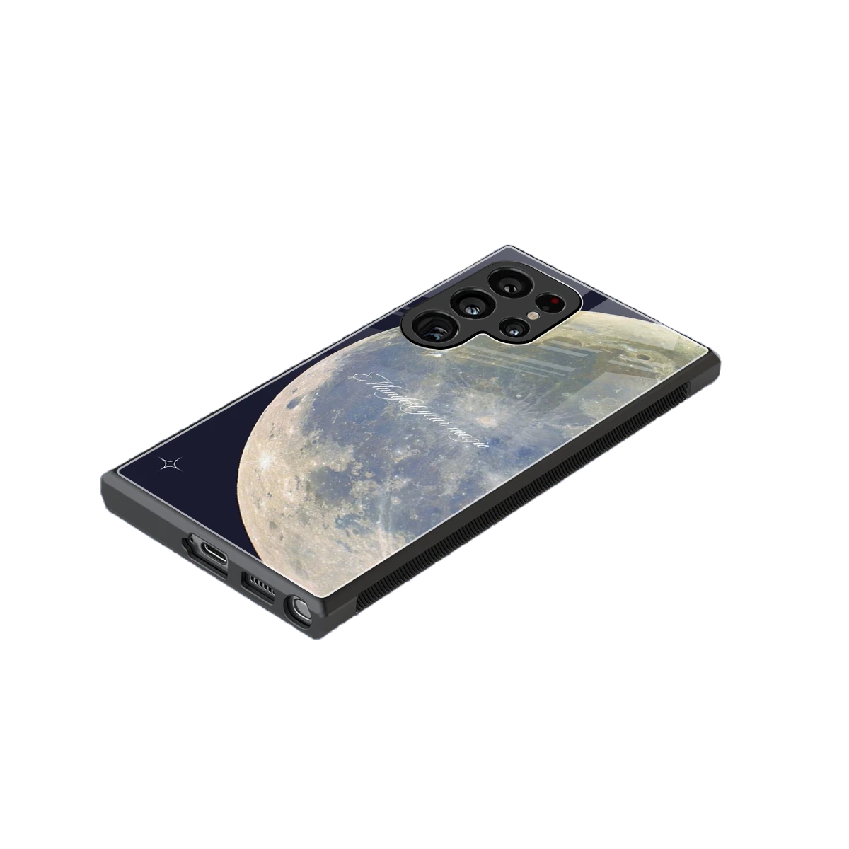 Manifest Glow stylish phone case for samsung galaxy s23 ultra | glossy glass and slim fit