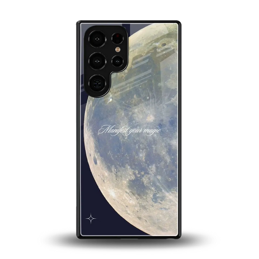 Manifest Glow back phone cover | glass case for samsung galaxy s25 ultra