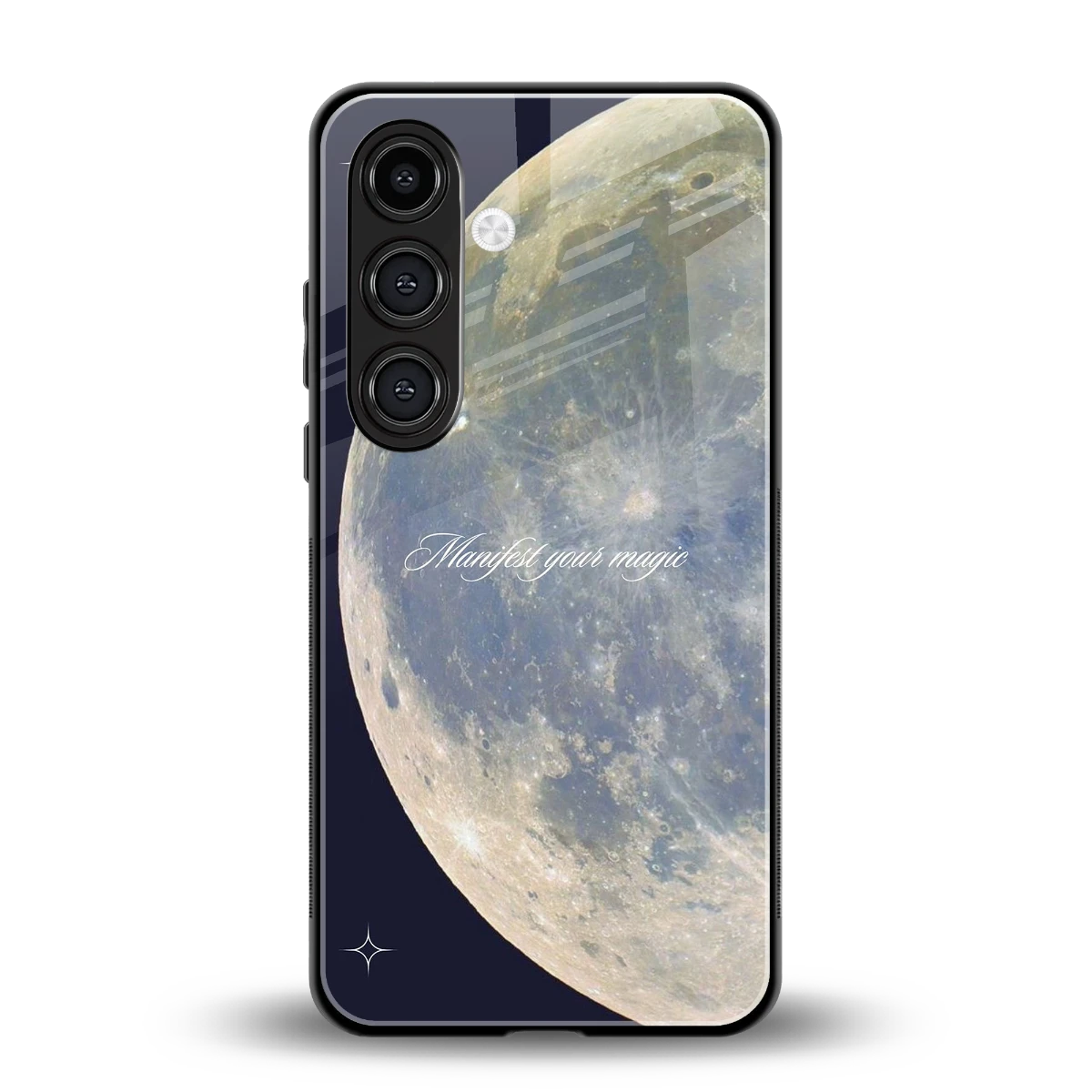Manifest Glow back phone cover | glass case for samsung galaxy s25 plus