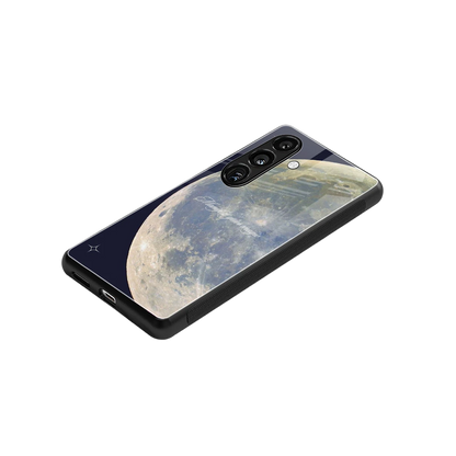 Manifest Glow stylish phone case for samsung galaxy s24 fe | glossy glass and slim fit