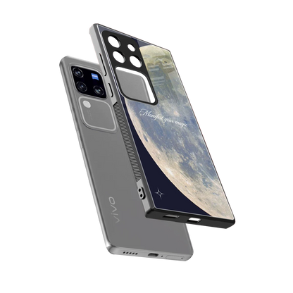 Manifest Glow sleekvivo v30 pro cover with tempered glass back and TPU edges