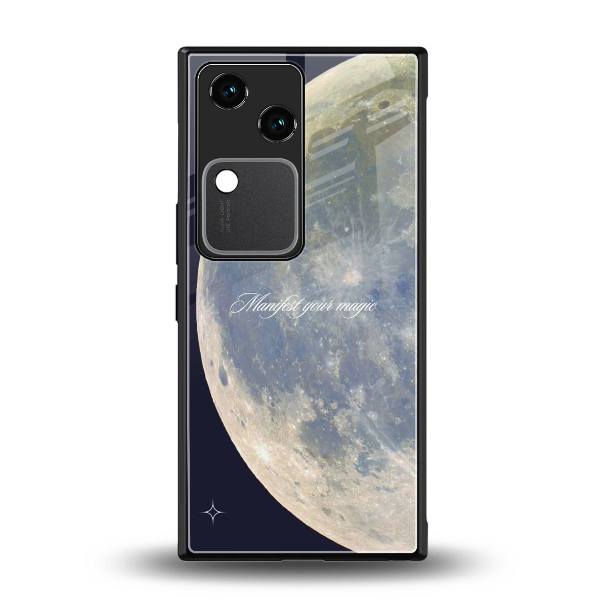 Manifest Glow back phone cover | glass case for vivo v30