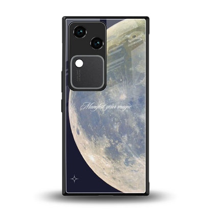 Manifest Glow back phone cover | glass case for vivo v30
