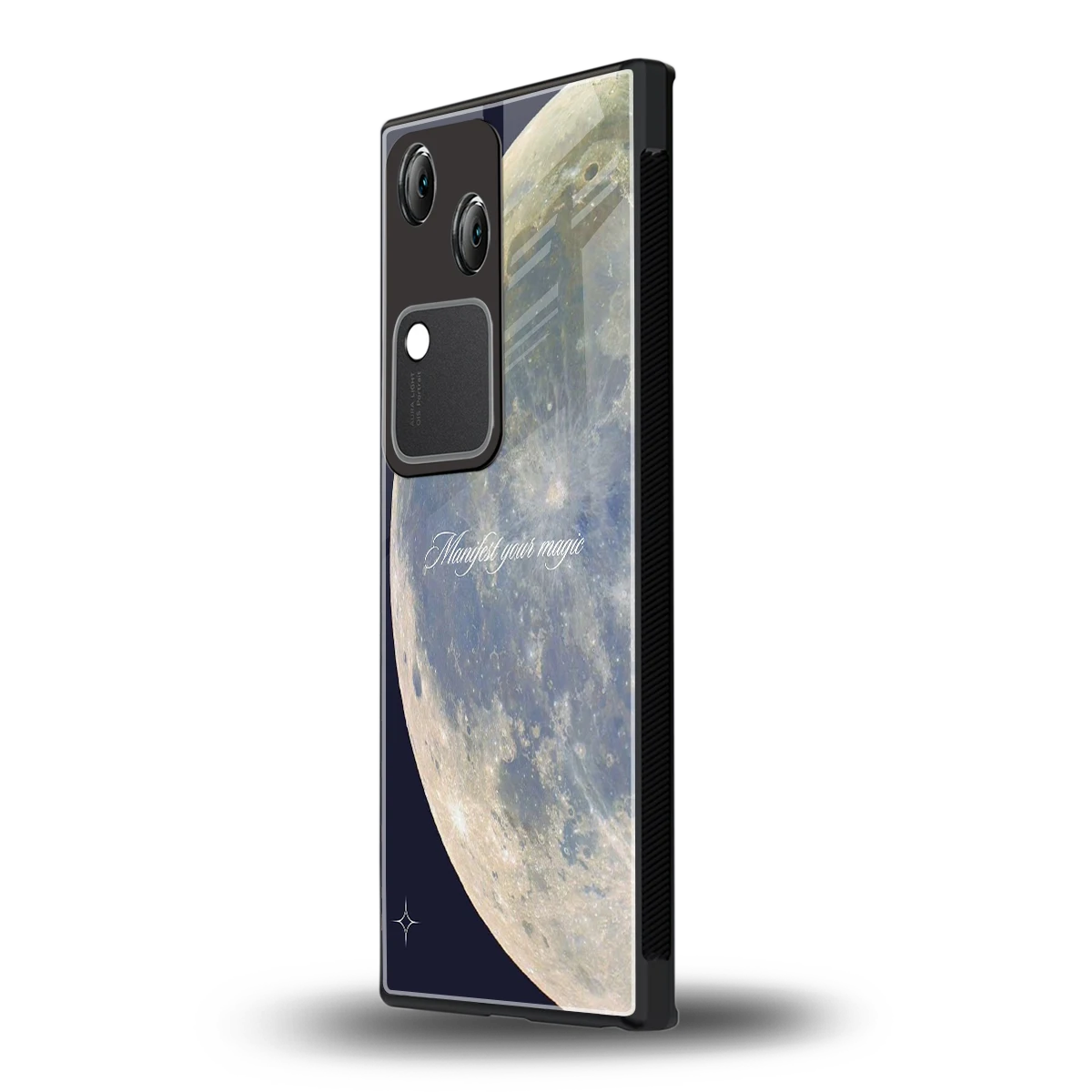 Manifest Glow vivo v30 mobile cover | shockproof glass phone case