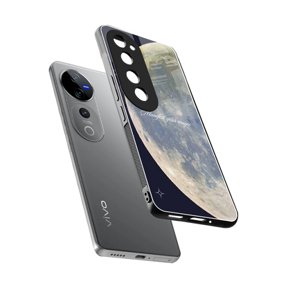 Manifest Glow sleek vivo v40 pro cover with tempered glass back and TPU edges