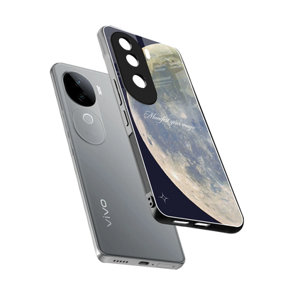 Manifest Glow sleek vivo v40e cover with tempered glass back and TPU edges