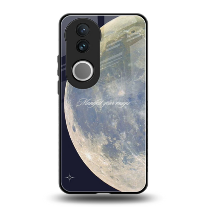 Manifest Glow back phone cover | glass case for vivo v50