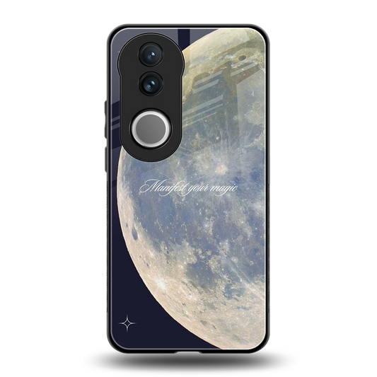 Manifest Glow back phone cover | glass case for vivo v50