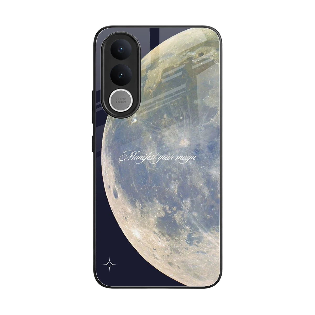Manifest Glow back phone cover | glass case for vivo v70 fe