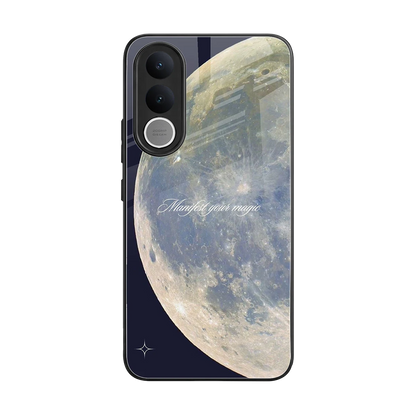 Manifest Glow back phone cover | glass case for vivo v70 fe