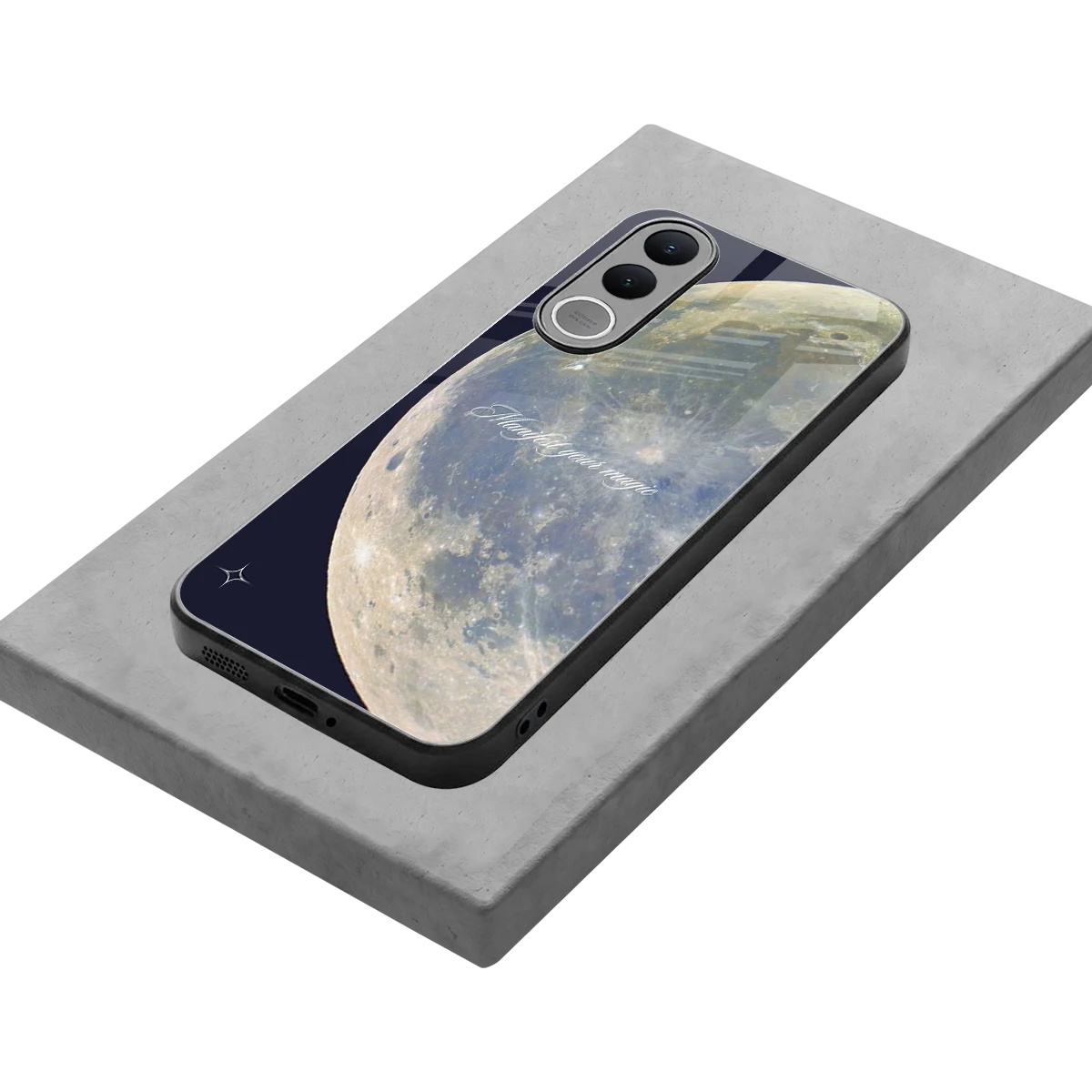 Manifest Glow stylish phone case for vivo v70 fe | glossy glass and slim fit
