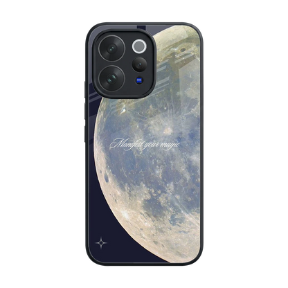 Manifest Glow back phone cover | glass case for vivo v70 elite