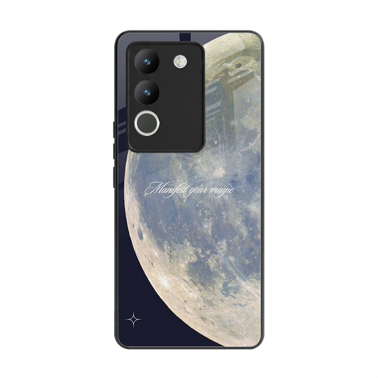 Manifest Glow back phone cover | glass case for vivo y200 5g