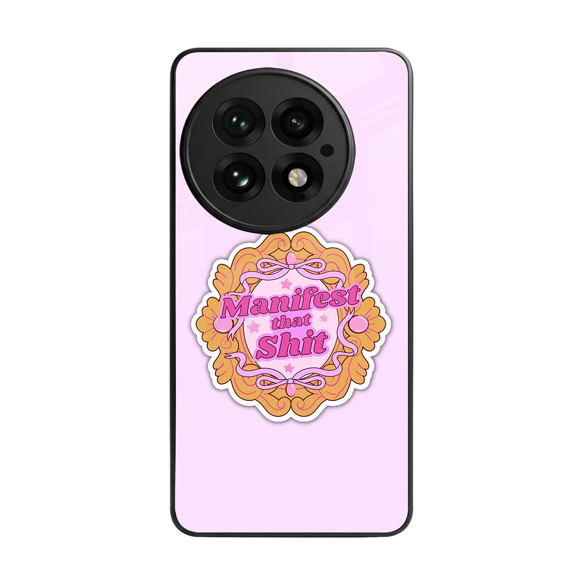 Manifestor back phone cover | glass case for oneplus 13